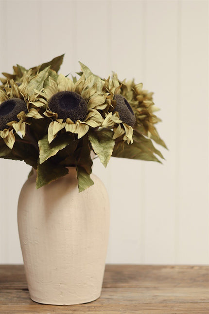 Faux Harvest Sunflower Stem