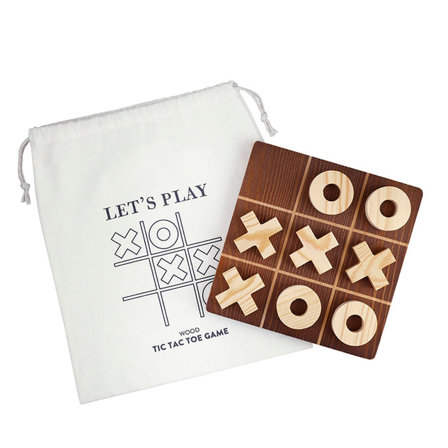 Wooden Tic Tac Toe Set