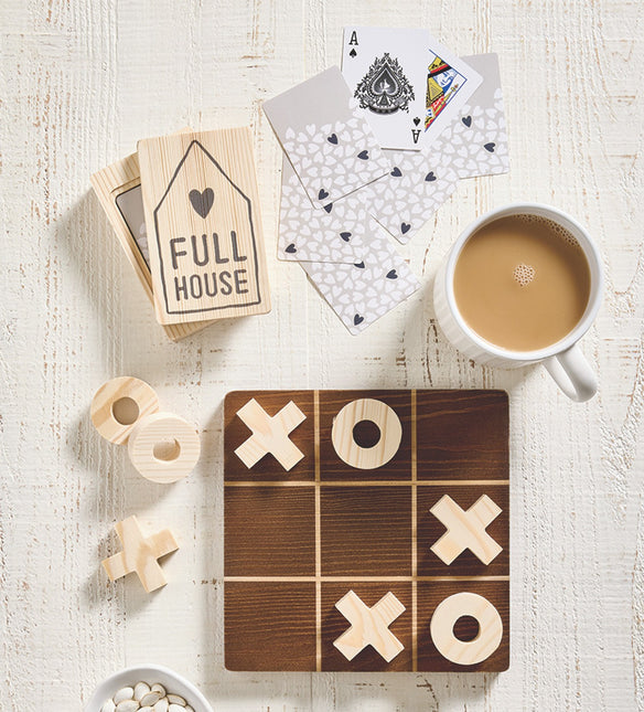 Wooden Tic Tac Toe Set