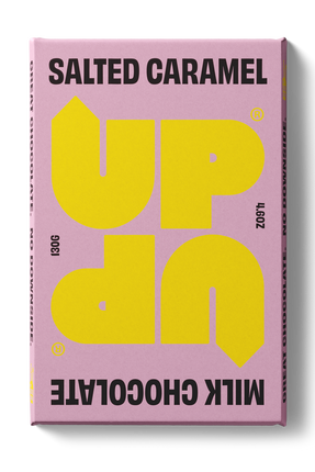 UP UP Salted Caramel Chocolate Bar, 120g