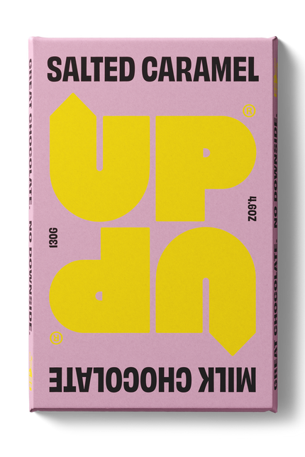 UP UP Salted Caramel Chocolate Bar, 120g