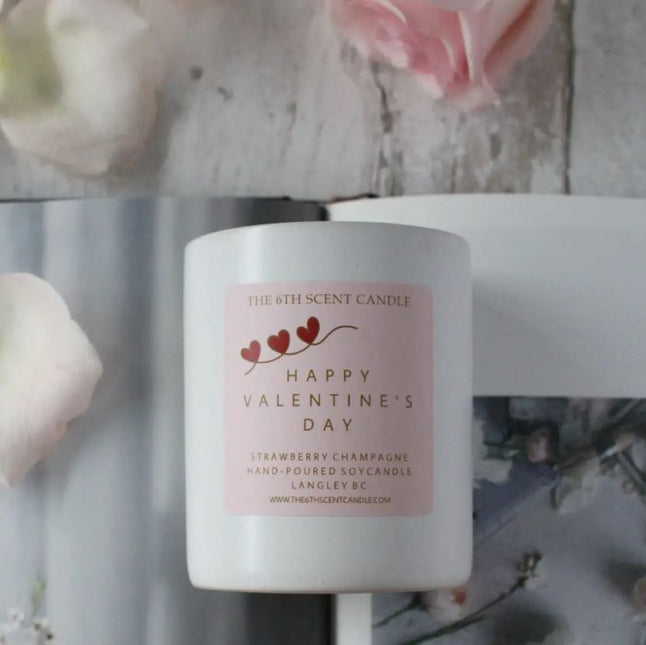 THE 6TH SCENT Premium Collection Soy Candle, Valentine