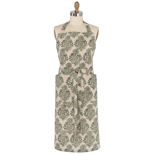 Viridian Block Print Apron