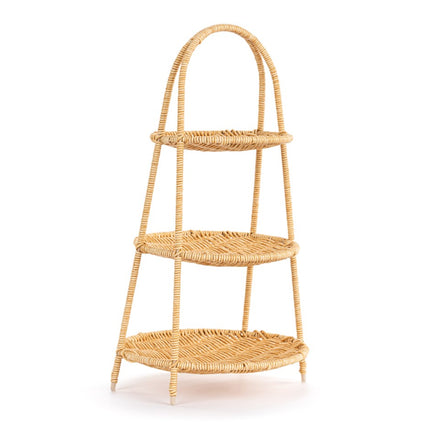 Wicker 3-Tier Stand