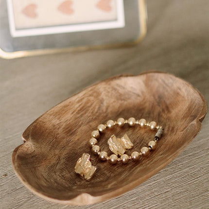 Mango Wood Carved  Dish