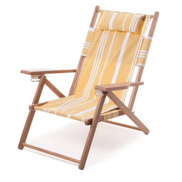 BUSINESS & PLEASURE Tommy Chair, Vintage Yellow Stripe