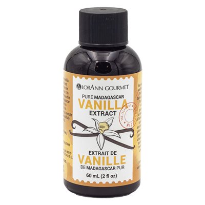 LORANN Pure Madagascar Vanilla Extract, 2oz