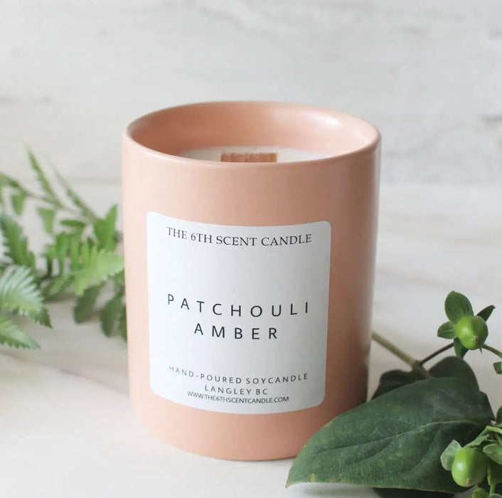 THE 6TH SCENT CANDLE Patchouli Amber Soy Candle