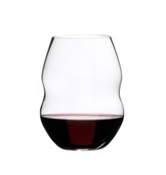 RIEDEL CRYSTAL Swirl Stemless Red Wine Glasses, Set of 2