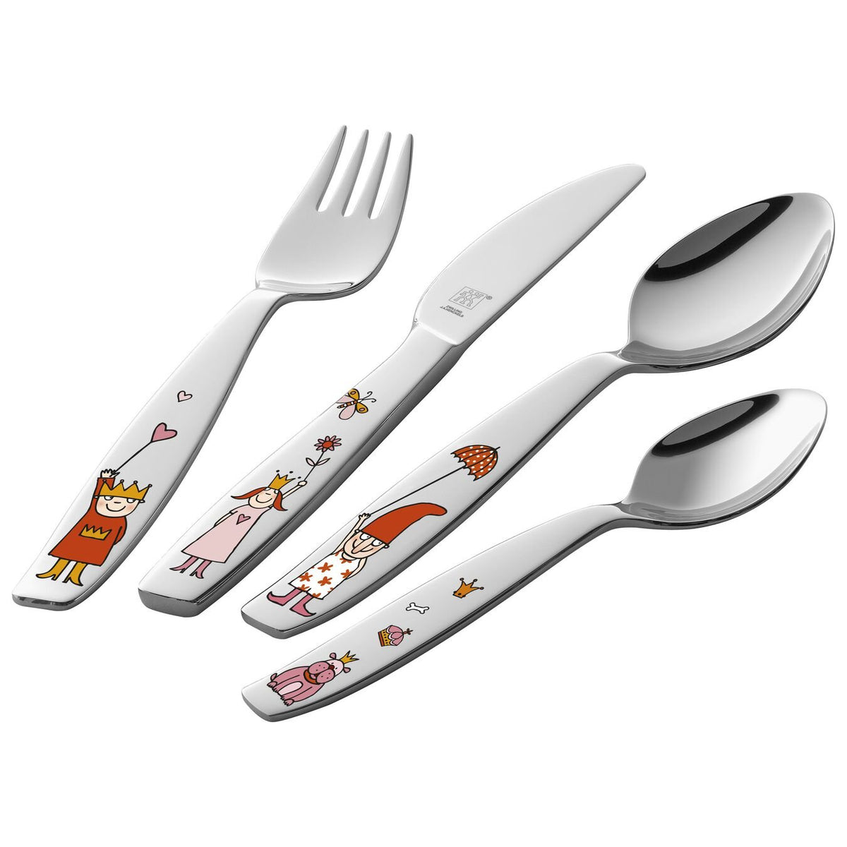  Kids Silverware Set Toddler Utensils 18/8 Stainless Steel 4PCS  Fork Spoon and Knife Cutlery Child Flatware for Age 3+ : Baby