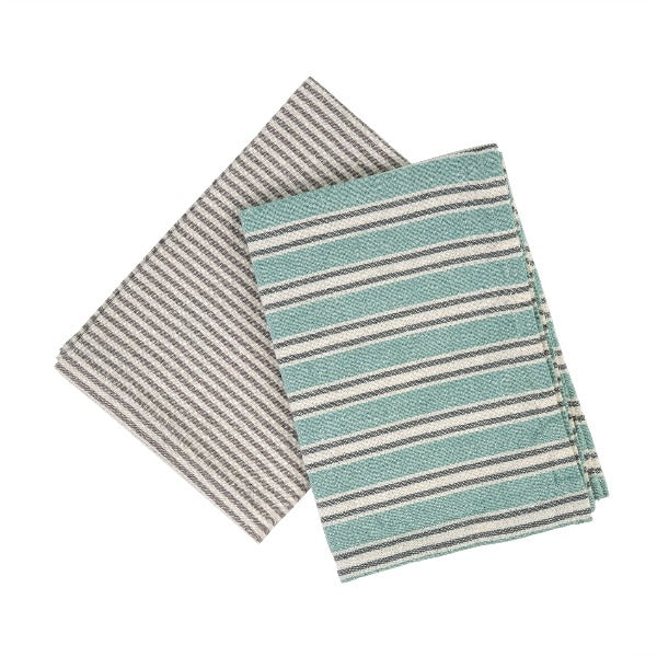 French Linen Tea Towels, Set of 2